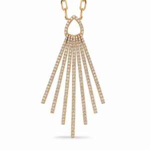 YELLOW GOLD DIAMOND NECKLACE N1292YG
