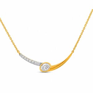 YELLOW GOLD DIAMOND NECKLACE N1361YG