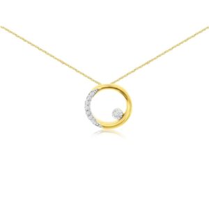 YELLOW GOLD DIAMOND PENDANT H4158D