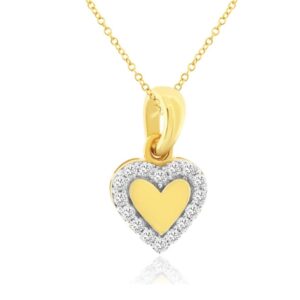 YELLOW GOLD DIAMOND PENDANT H4103D