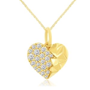 YELLOW GOLD DIAMOND PENDANT H3938D