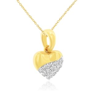 YELLOW GOLD DIAMOND PENDANT H4095D
