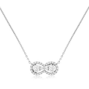 WHITE GOLD DIAMOND NECKLACE WC9783D