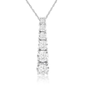 WHITE GOLD DIAMOND PENDANT WC9803D
