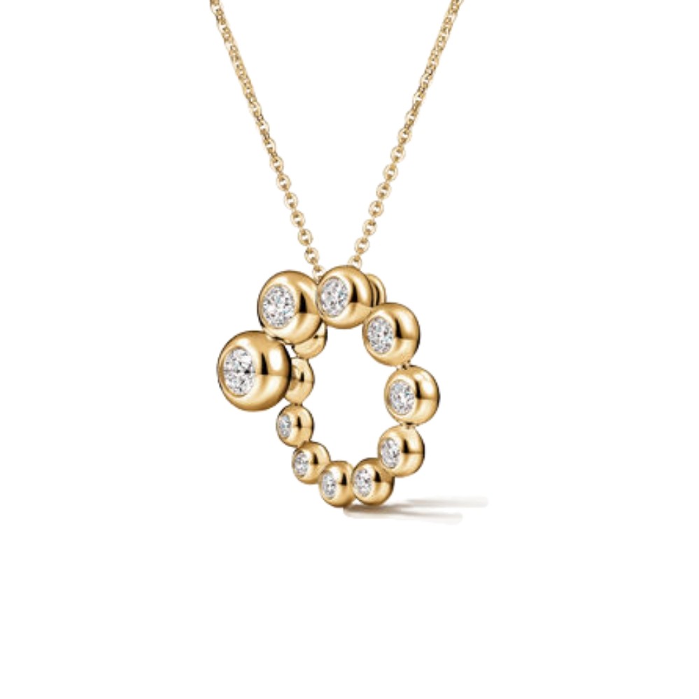 HEARTS ON FIRE DREAM CIRCLE PENDANT NECKLACE UU32018YGHV0701800
