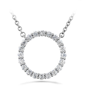 HEARTS ON FIRE SIGNATURE CIRCLE PENDANT - MEDIUM HFPSIGC00408W