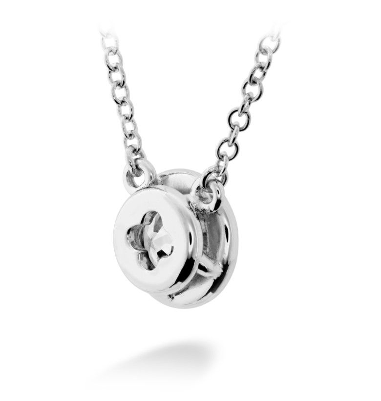 HEARTS ON FIRE CLASSIC BEZEL SOLITAIRE PENDANT HFPHCLABZ00258W