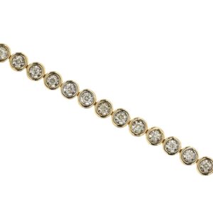 YELLOW GOLD DIAMOND BRACELET H1508D