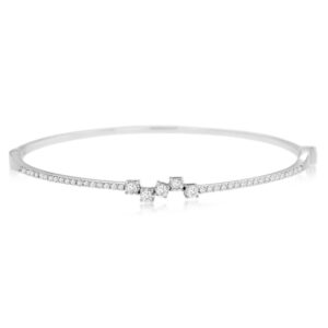 WHITE GOLD DIAMOND BANGLE WC9556D