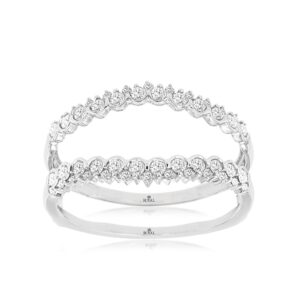 WHITE GOLD DIAMOND INSERT RING WH1321D