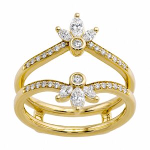 YELLOW GOLD DIAMOND INSERT WEDDING BAND RG16907-4YB