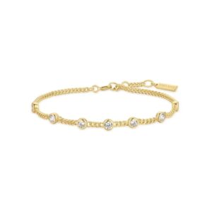 ANIA HAIE GOLD MULTI STATION ROUND STONE CHAIN BRACELET B066-05G