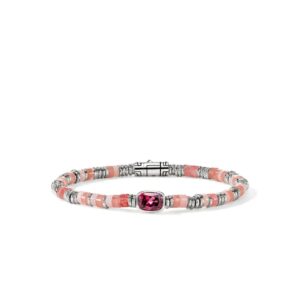 JOHN HARDY HEISHI GEM BRACELET BUS290201RHRCSPOXUM