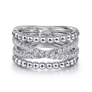 STERLING SILVER WHITE SAPPHIRE RING LR52537WS