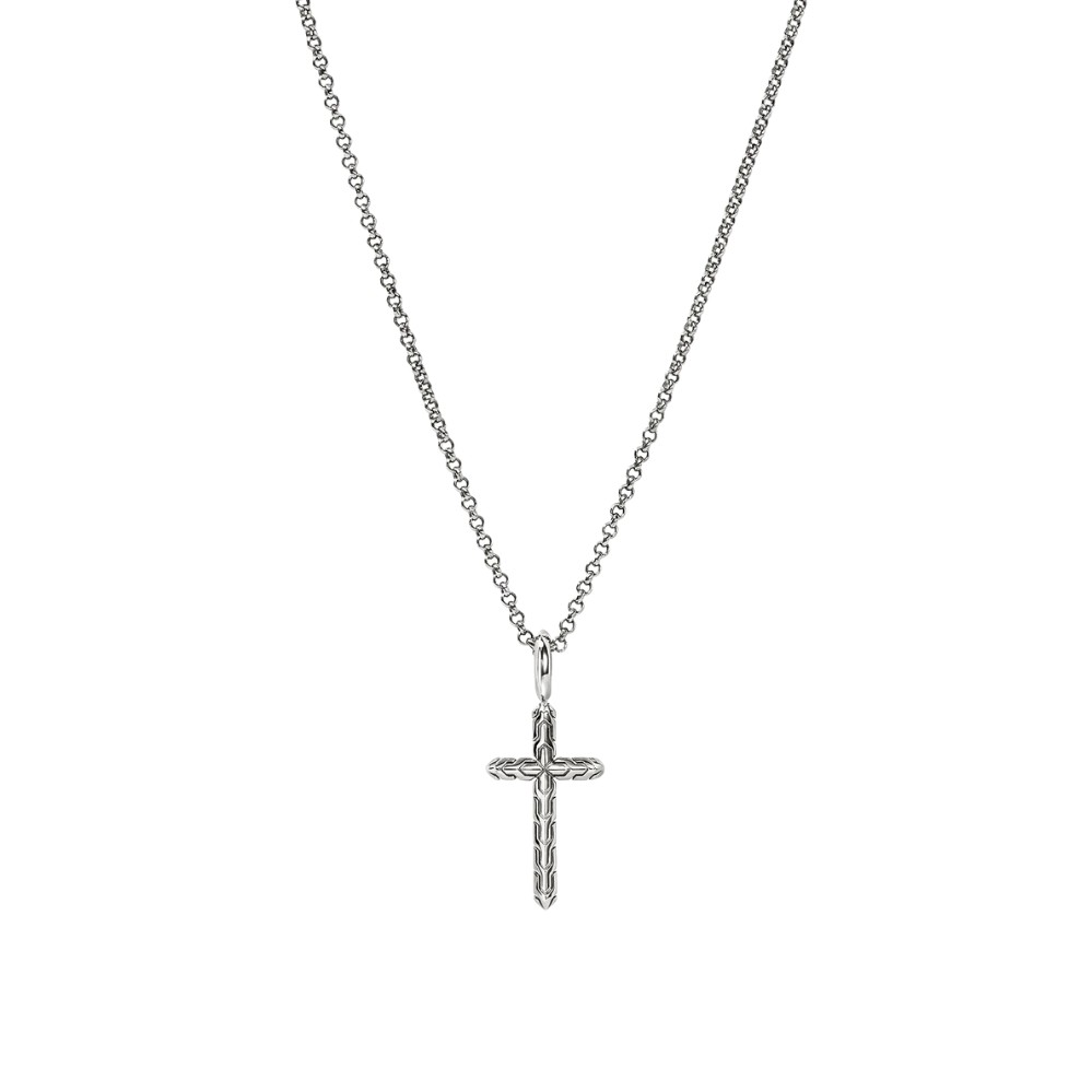 JOHN HARDY ESSENTIAL CROSS NECKLACE NB989377X16-18