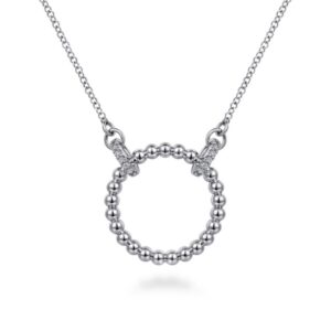 STERLING SILVER PENDANT NECKLACE NK6895SVJWS