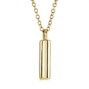 ITALGEM STEEL BUBBLE-LETTER NECKLACE INITIAL2-I-GO