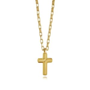 ITALGEM STEEL STAINLESS STEEL MINI BRUSHED CROSS SC191