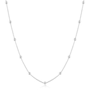 ANIA HAIE SILVER BOBBLE LONG CHAIN NECKLACE N060-04H