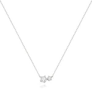 ANIA HAIE SILVER PRONG SET DUE NECKLACE N079-01H