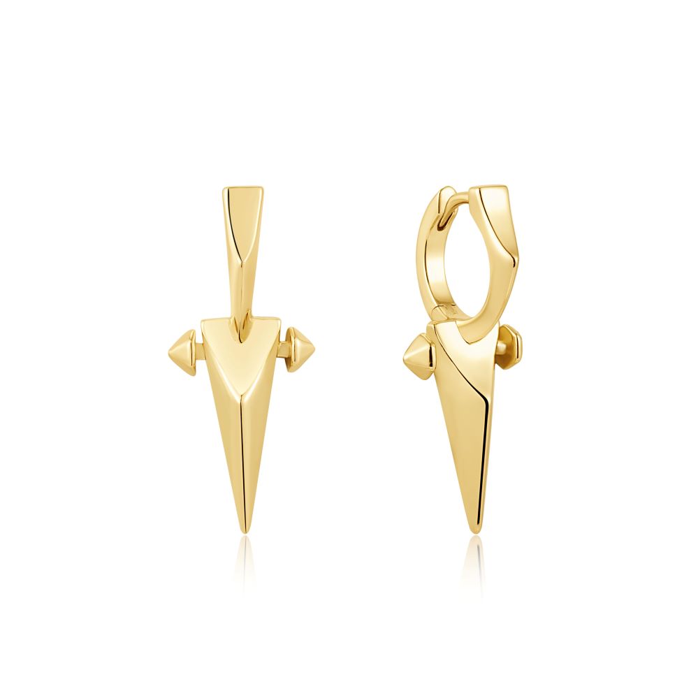 ANIA HAIE GOLD POINT HUGGIE HOOP EARRINGS E053-07G
