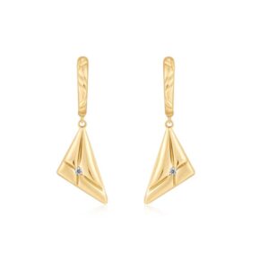 ANIA HAIE GOLD TRIANGLE KISS DROP HUGGIES E059-19G