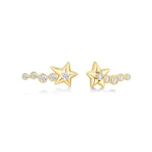 ANIA HAIE GOLD SPARKLING METEOR CLIMBERS E066-06G