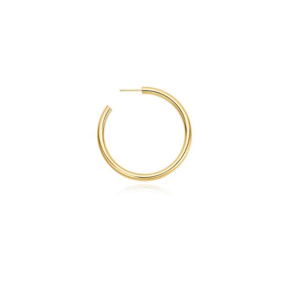 ANIA HAIE GOLD CLASSIC TUBE LARGE HOOP EARRINGS E072-12G