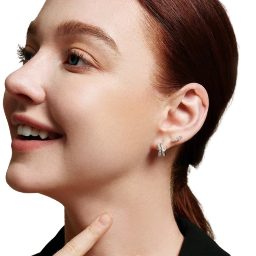 ANIA HAIE SILVER SPARKLE CLIMBER STUDS E056-02H