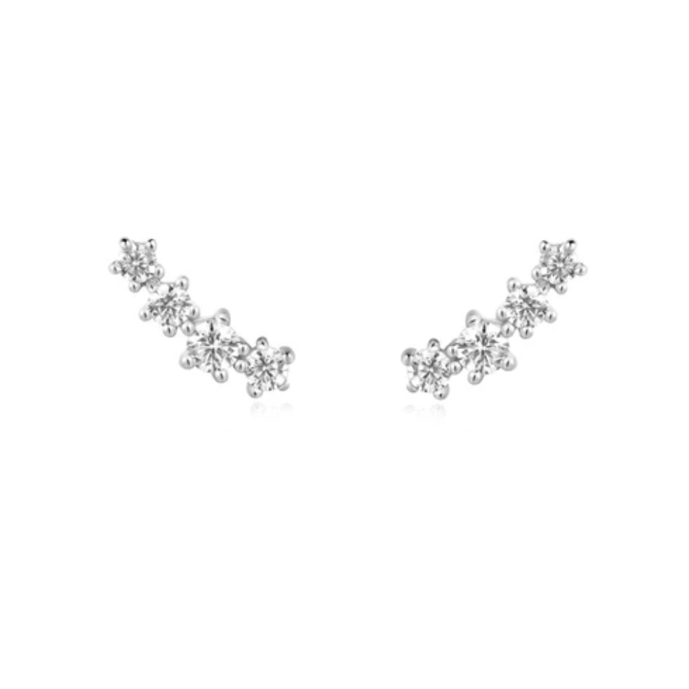 ANIA HAIE SILVER SPARKLE CLIMBER STUDS E056-02H