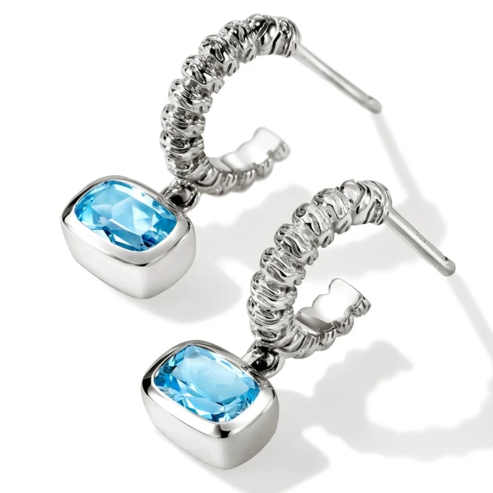 JOHN HARDY HEISHI GEM EARRINGS EBS290341SBT