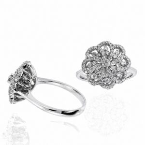 WHITE GOLD DIAMOND RING RW10879D