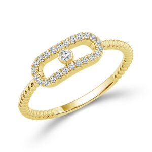 YELLOW GOLD DIAMOND RING RF-3174A78Y0