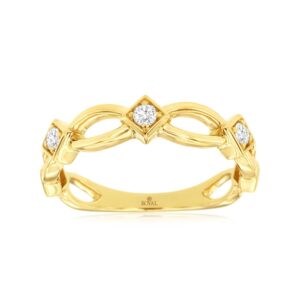 YELLOW GOLD DIAMOND RING H1411D