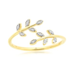 YELLOW GOLD DIAMOND RING H3645D