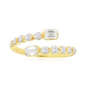 YELLOW GOLD DIAMOND RING H2829D