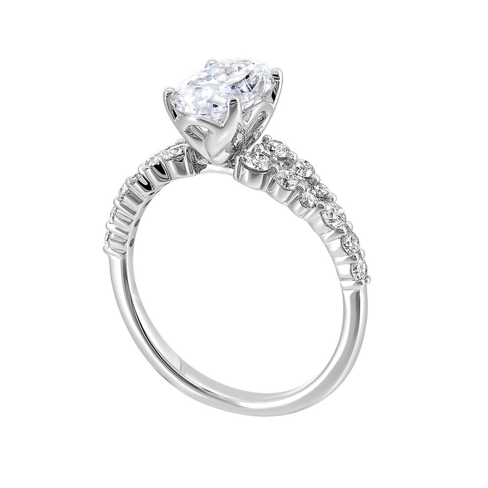 WHITE GOLD PERFECT LOVE SEMI-MOUNT W1561ON100SM-4WB