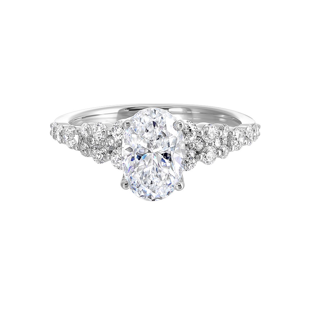 WHITE GOLD PERFECT LOVE SEMI-MOUNT W1561ON100SM-4WB