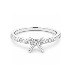 WHITE GOLD DIAMOND SEMI-MOUNT W901AC