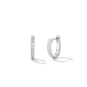 HEARTS ON FIRE MINI HOOP GRADUATED EARRINGS HFESHGR00328W