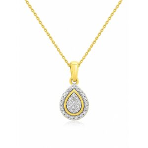 YELLOW GOLD DIAMOND PENDANT H3470D