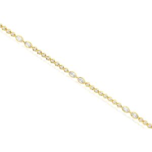 YELLOW GOLD DIAMOND BRACELET H3672D