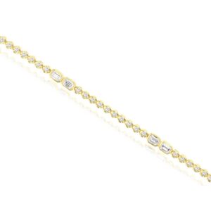 YELLOW GOLD DIAMOND BRACELET H4017D