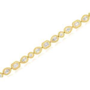 YELLOW GOLD DIAMOND BRACELET H3325D