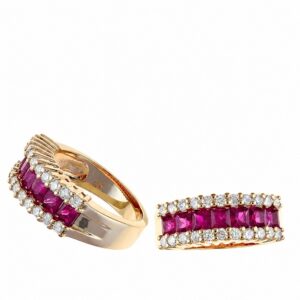 ROSE GOLD RUBY & DIAMOND RING RRP8609R