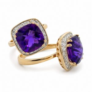 ROSE GOLD TANZANITE & DIAMOND RING RR9500TZ