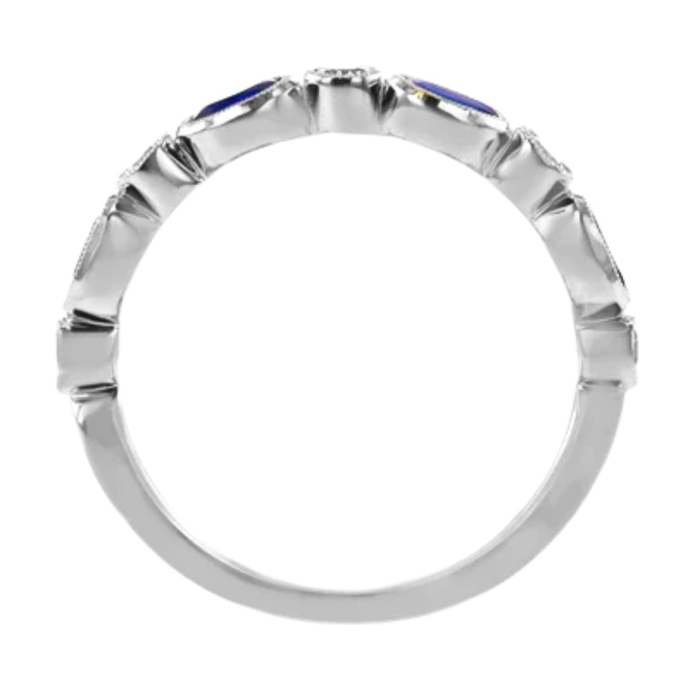 SIMON G. PARADISE SAPPHIRE & DIAMOND RING LR2462