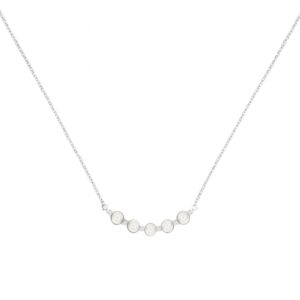 WHITE GOLD PEARL & DIAMOND NECKLACE WH2243P