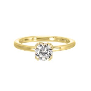 YELLOW GOLD SOLITAIRE SEMI-MOUNT W0350RN200SM-4Y