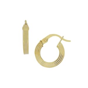 YELLOW GOLD TINY HOOP EARRINGS 5Q411